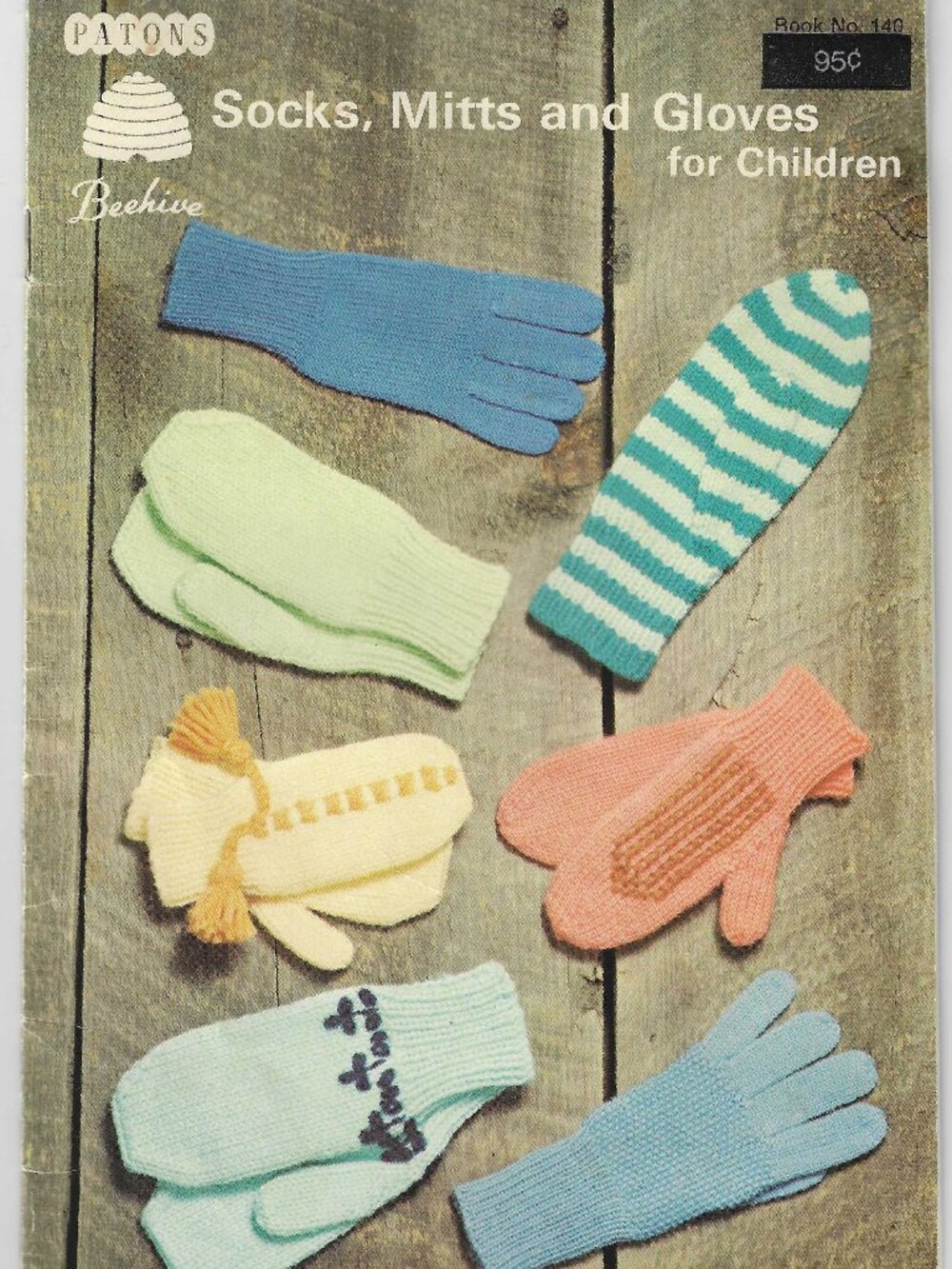 Patons by Beehive Book #140 Socks-Mitts-Gloves to Knit for Children